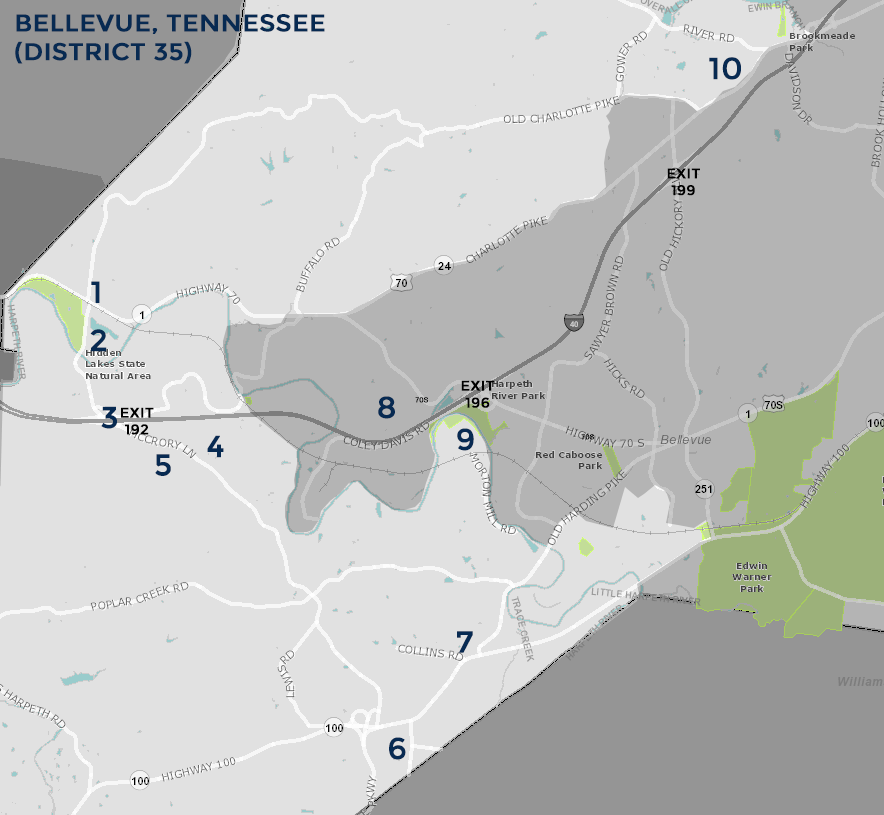 Bellevue Project Map